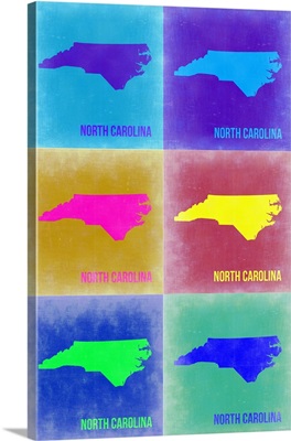 North Carolina Pop Art Map II