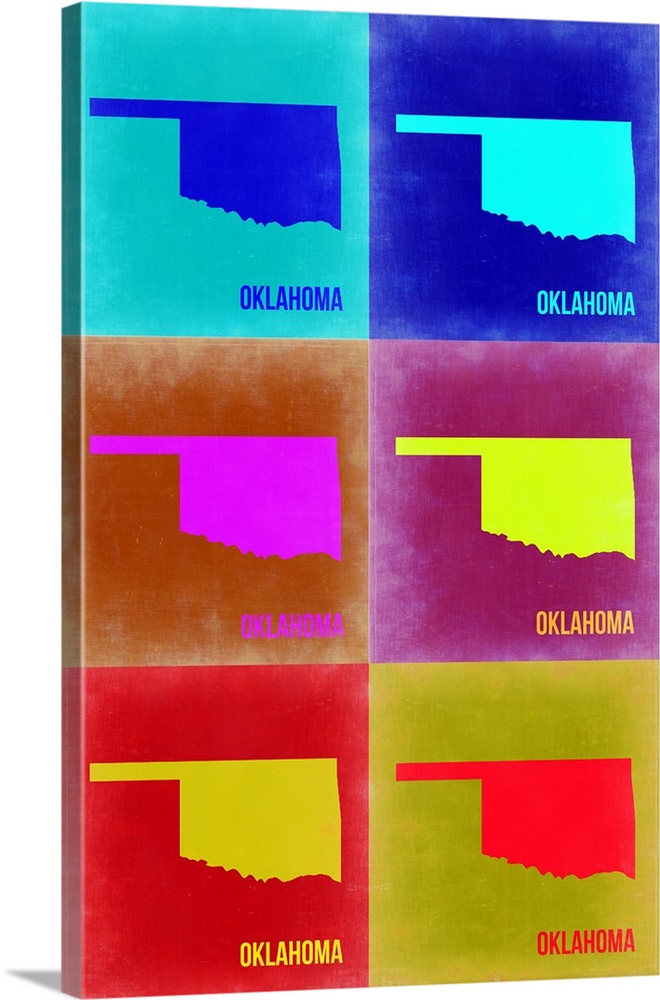 Oklahoma Pop Art Map II