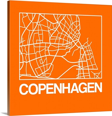 Orange Map of Copenhagen