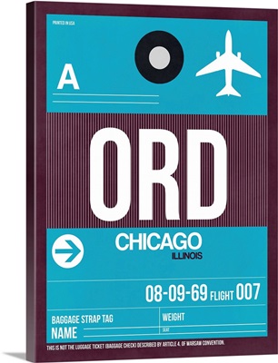 ORD Chicago Luggage Tag I