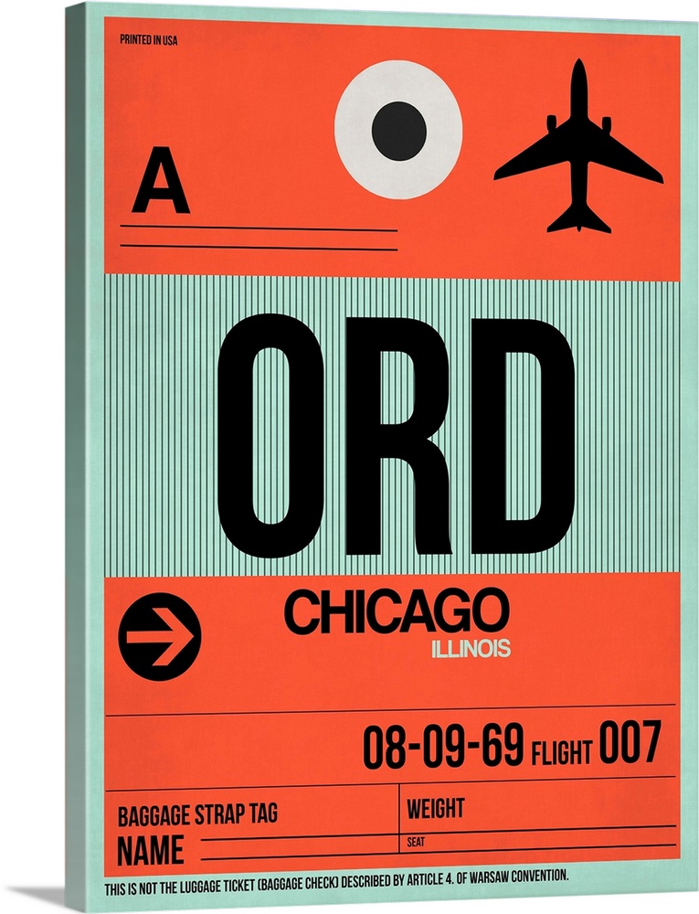 ORD Chicago Luggage Tag II