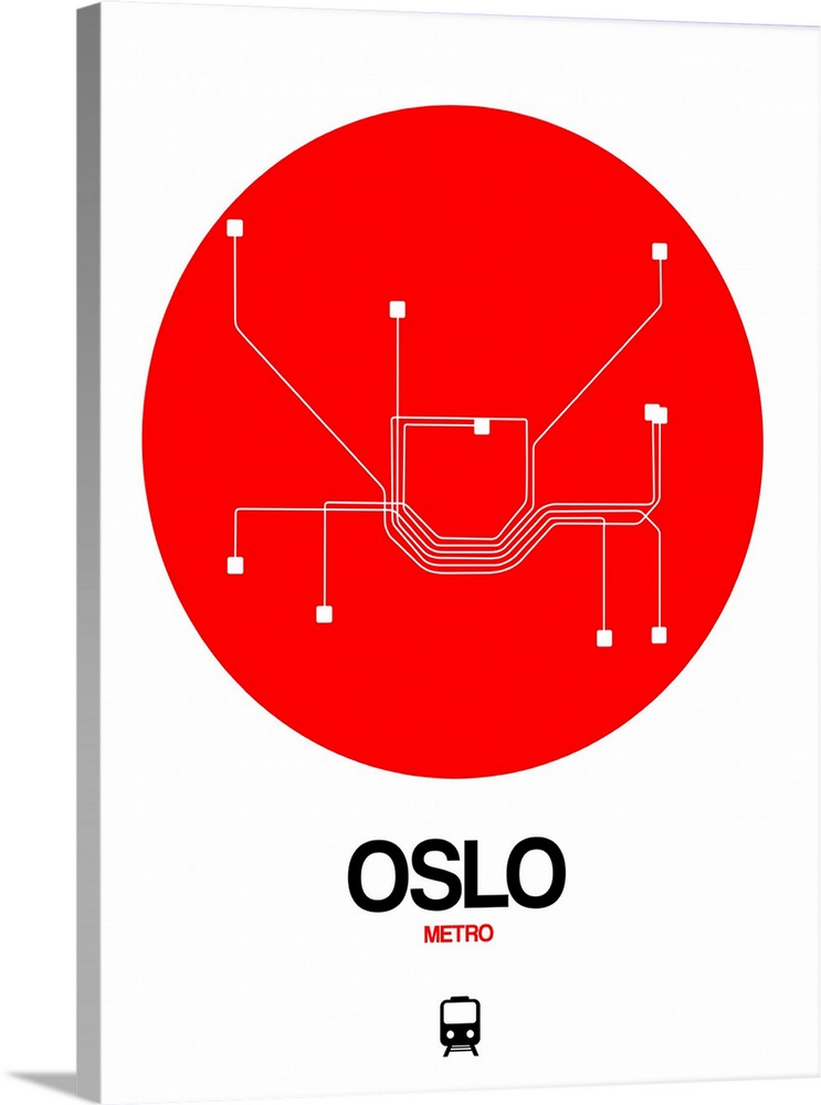 Oslo Red Subway Map