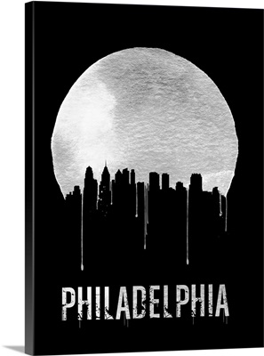 Philadelphia Skyline Black