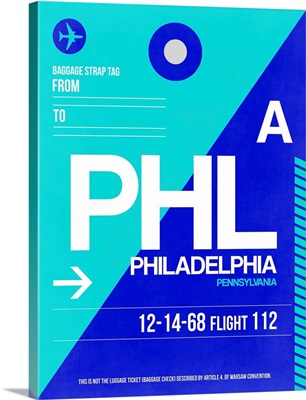 PHL Philadelphia Luggage Tag I