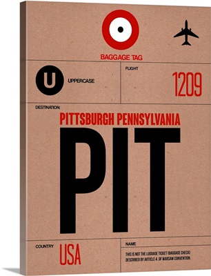 PIT Pittsburgh Luggage Tag I