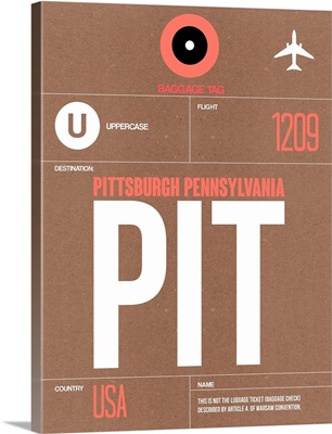 PIT Pittsburgh Luggage Tag II