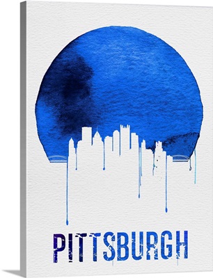 Pittsburgh Skyline Blue