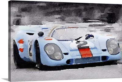 Porsche 917 Gulf Watercolor