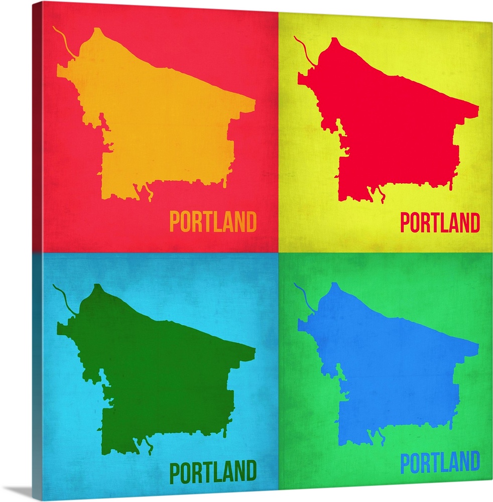 Portland Pop Art Map I