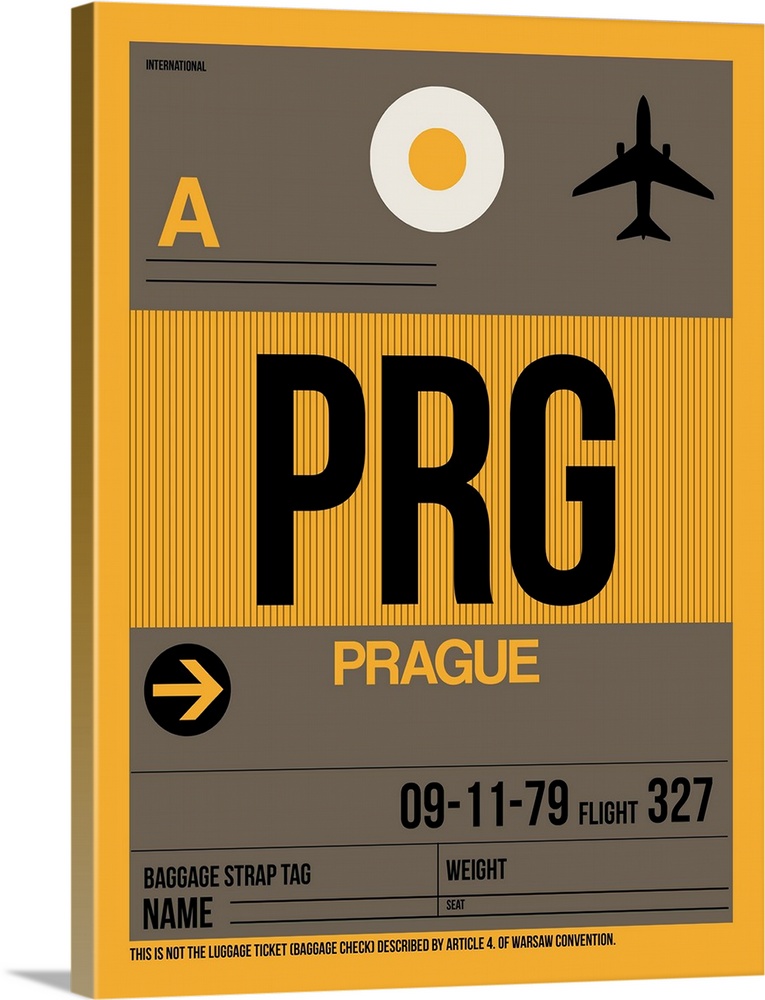 PRG Prague Luggage Tag I