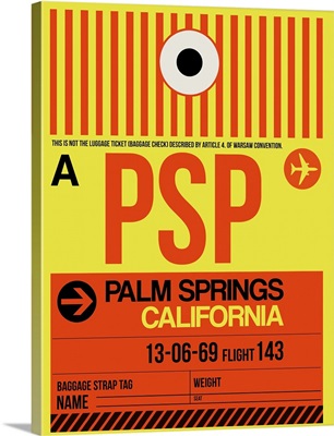 PSP Palm Springs Luggage Tag I