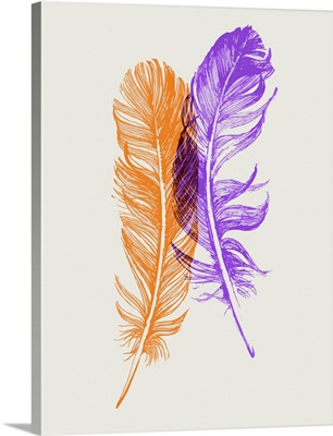Purple and Yellow Feathers II