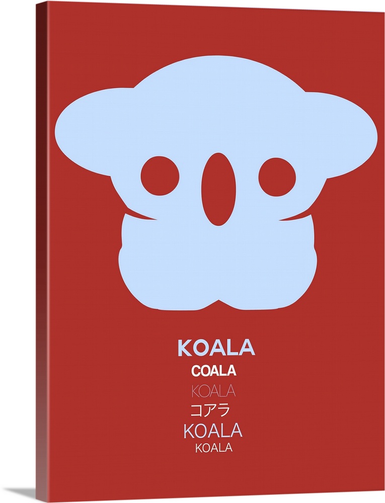 Purple Koala Multilingual Poster