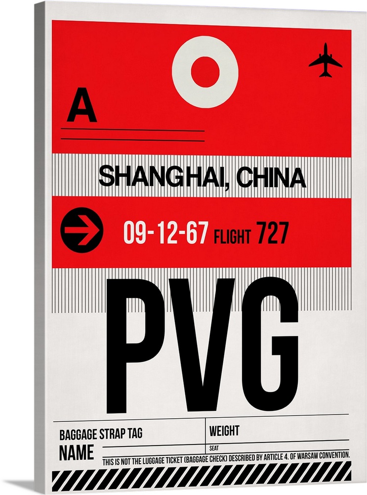 PVG Shanghai Luggage Tag I