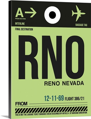 RNO Reno Luggage Tag I