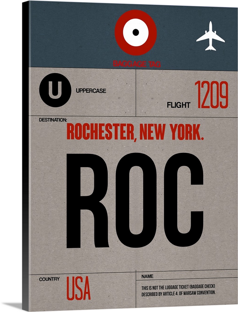 ROC Rochester Luggage Tag I
