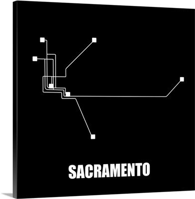 Sacramento Black Subway Map