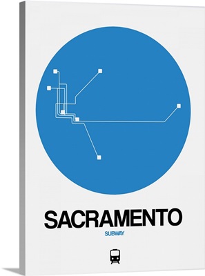 Sacramento Blue Subway Map