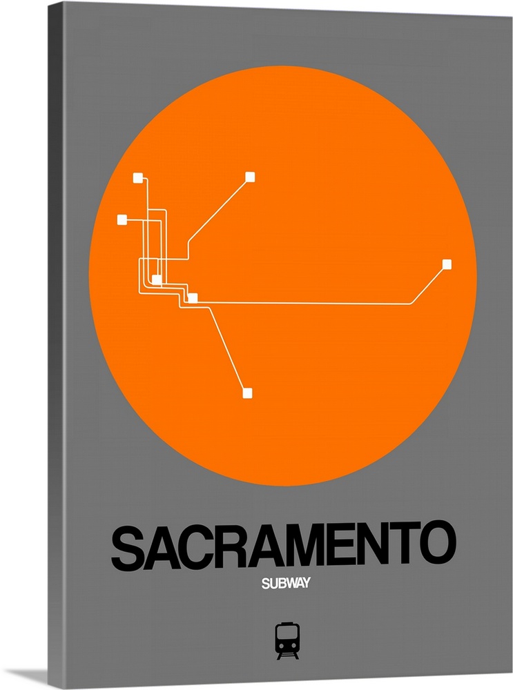 Sacramento Orange Subway Map
