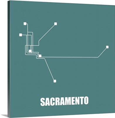 Sacramento Teal Subway Map