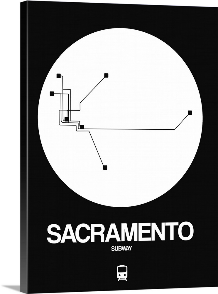 Sacramento White Subway Map