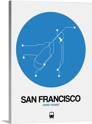 San Francisco Blue Subway Map