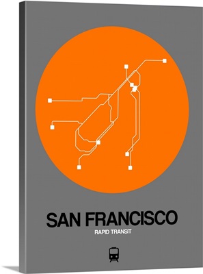 San Francisco Orange Subway Map