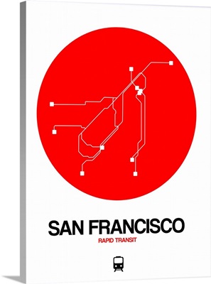 San Francisco Red Subway Map