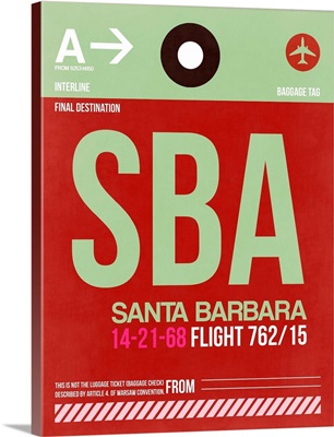 SBA Santa Barbara Luggage Tag II