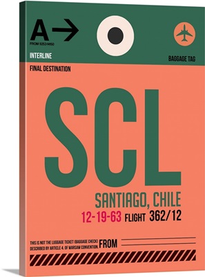 SCL Santiago Luggage Tag I