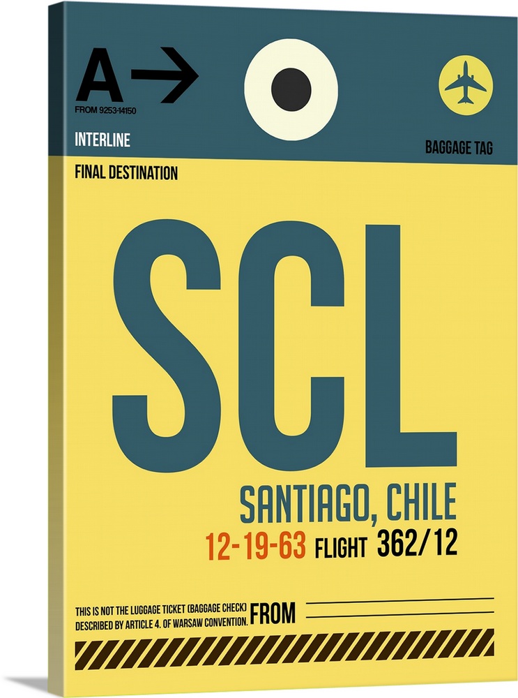 SCL Santiago Luggage Tag II