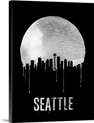 Seattle Skyline Black