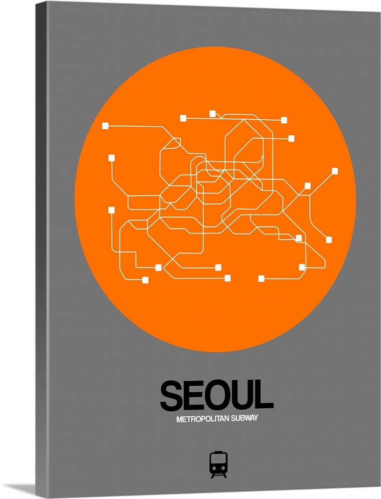 Seoul Orange Subway Map