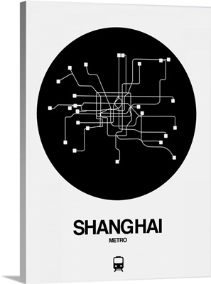 Shanghai Black Subway Map