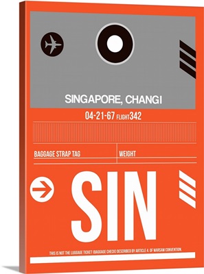 SIN Singapore Luggage Tag II