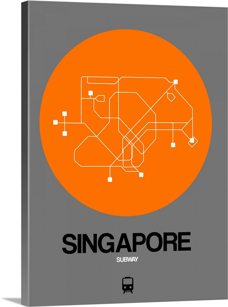 Singapore Orange Subway Map