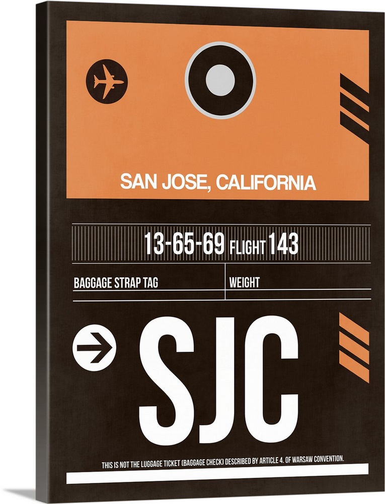 SJC San Jose Luggage Tag II