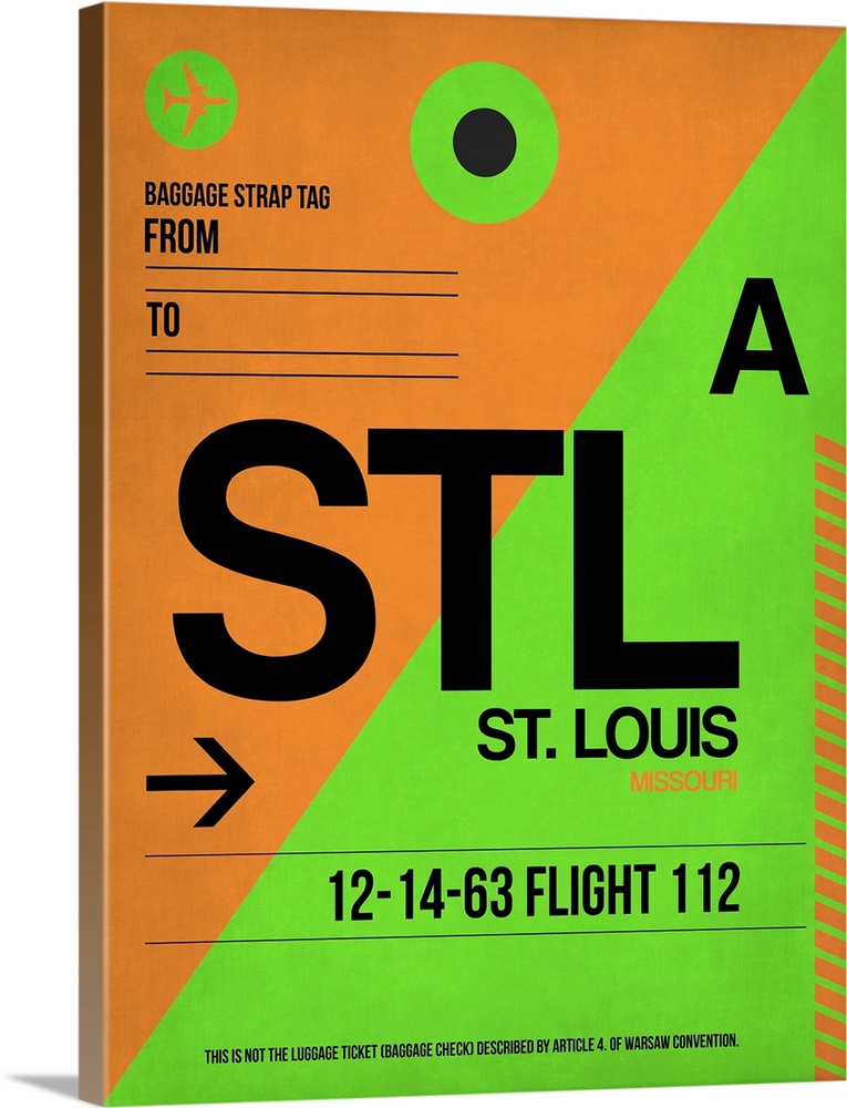 STL St. Louis Luggage Tag I