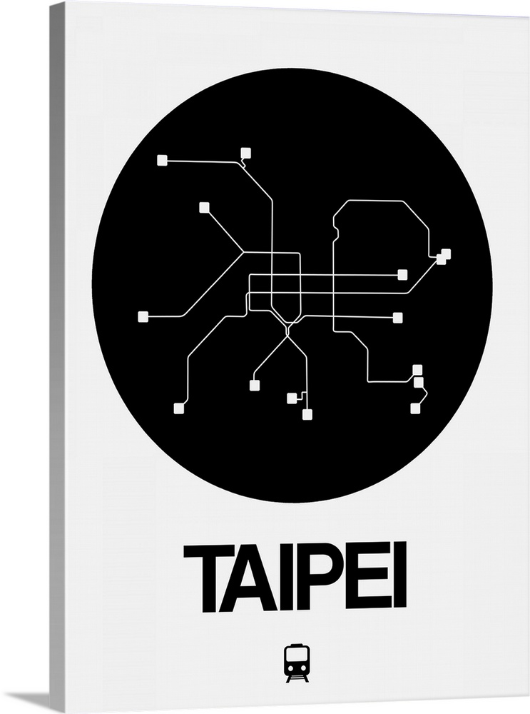 Taipei Black Subway Map