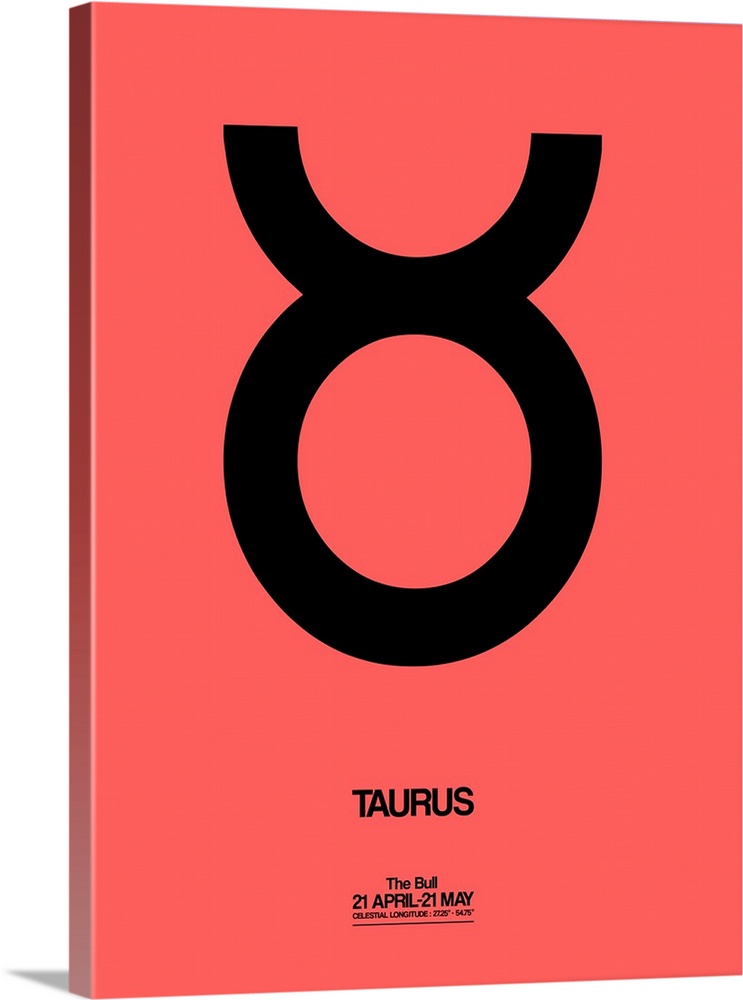 Minimalist artwork of the astrological sign of Taurus.