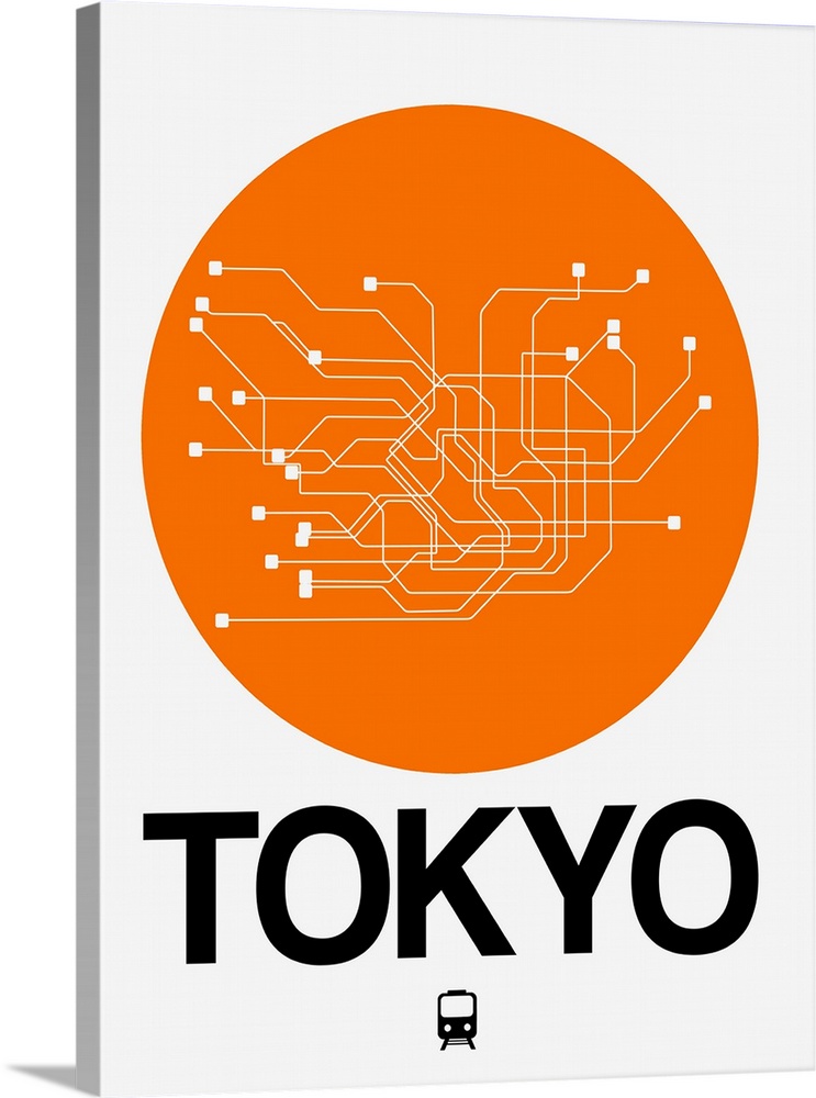 Tokyo Orange Subway Map