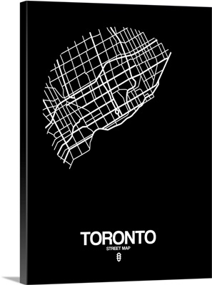Toronto Street Map Black