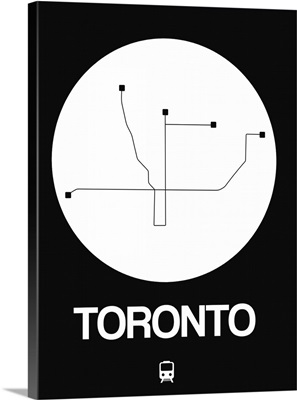 Toronto White Subway Map