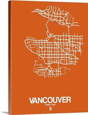 Vancouver Street Map Orange