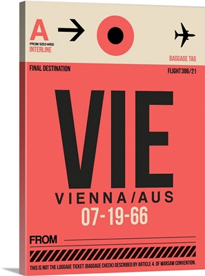 VIE Vienna Luggage Tag I