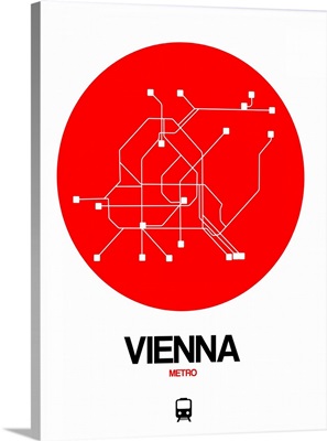 Vienna Red Subway Map