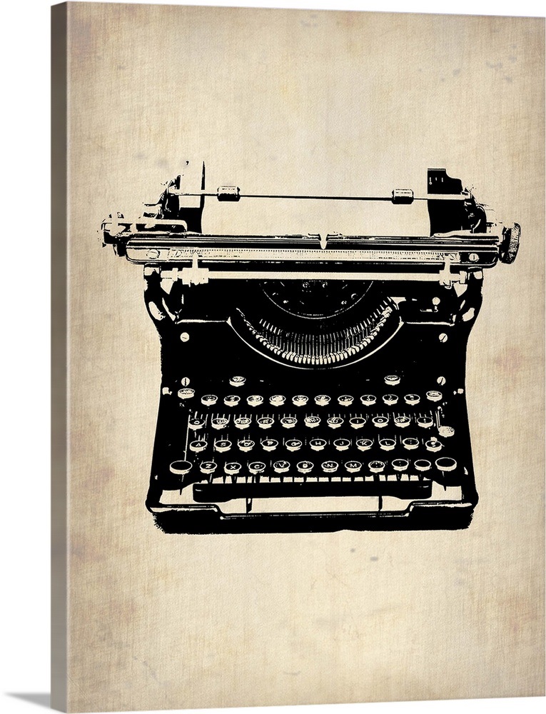 Vintage Typewriter II Wall Art, Canvas Prints, Framed Prints, Wall