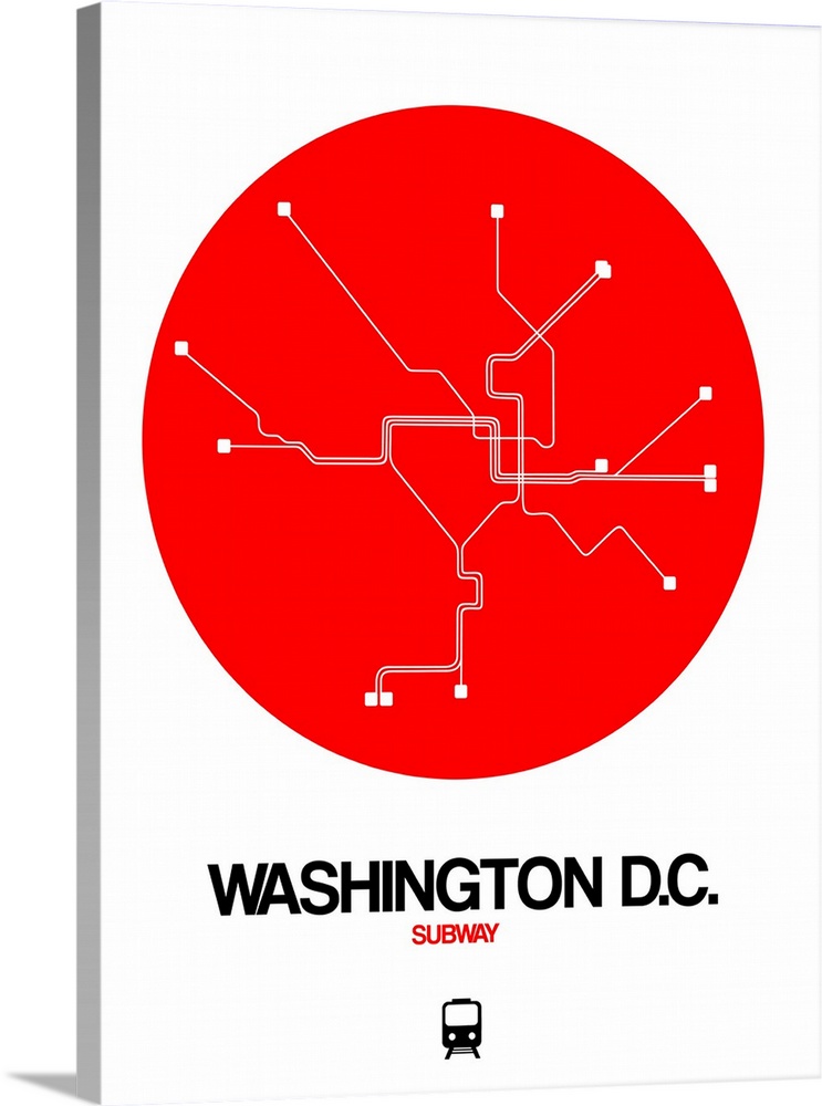 Washington D.C. Red Subway Map