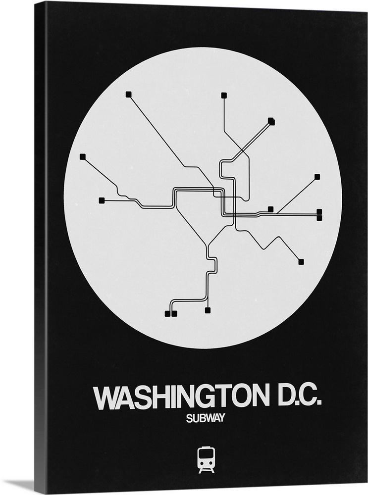 Washington D.C. White Subway Map