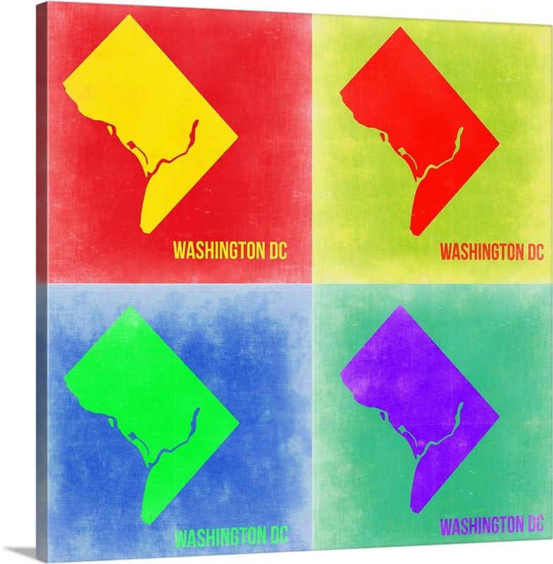 Washington DC Pop Art Map II | Great Big Canvas